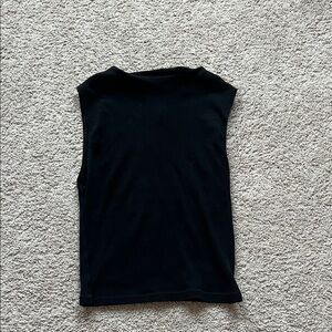 Zara Black Sleeveless Shirt
